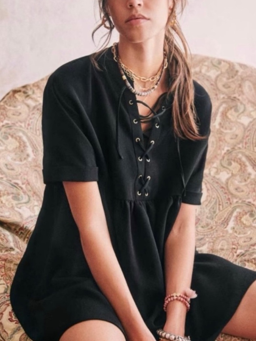SEZANE Theodora Dress Size 36 Size 4 NWT